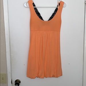 Orange tank with back detail